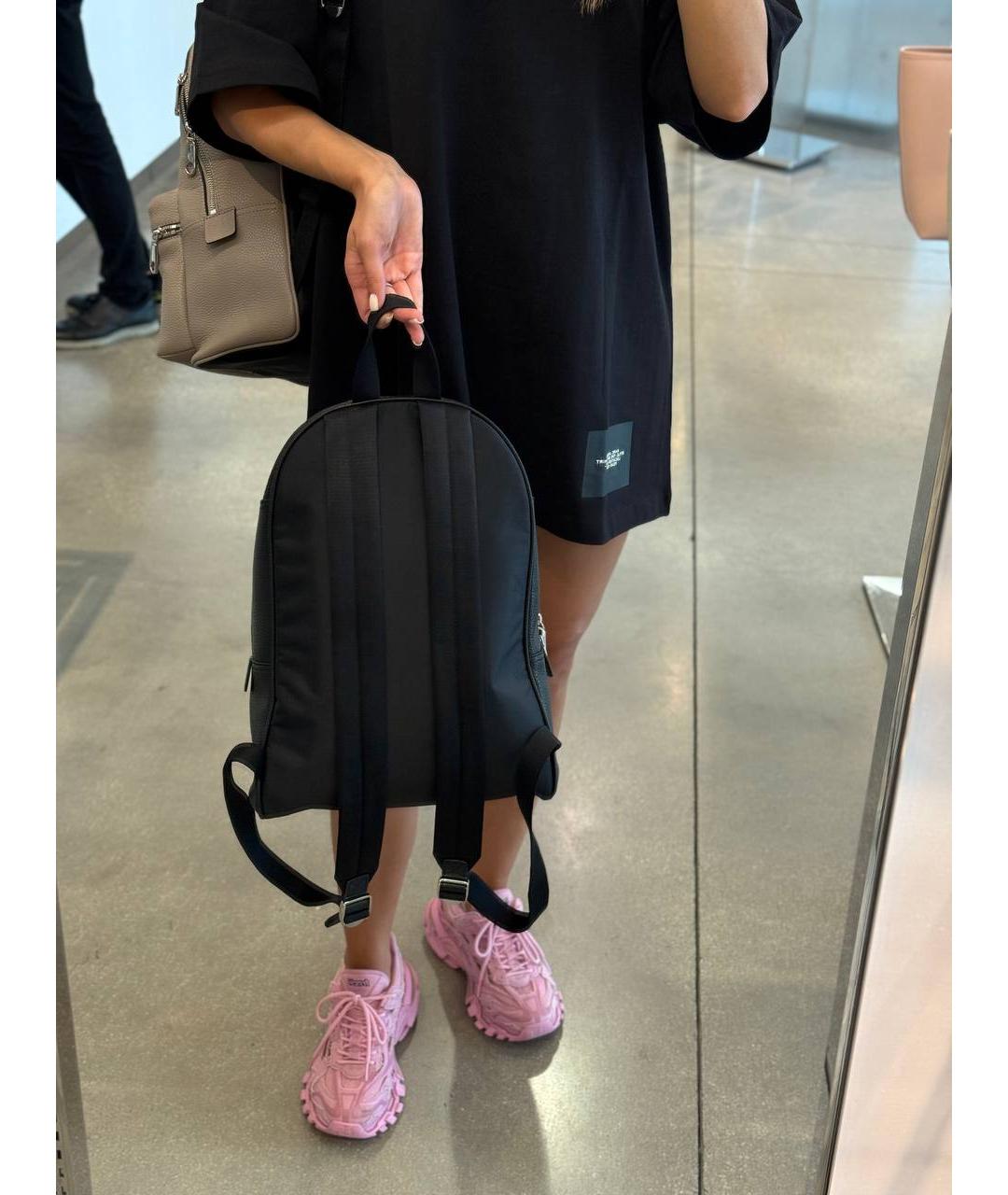 MARC JACOBS Черный кожаный рюкзак, фото 5