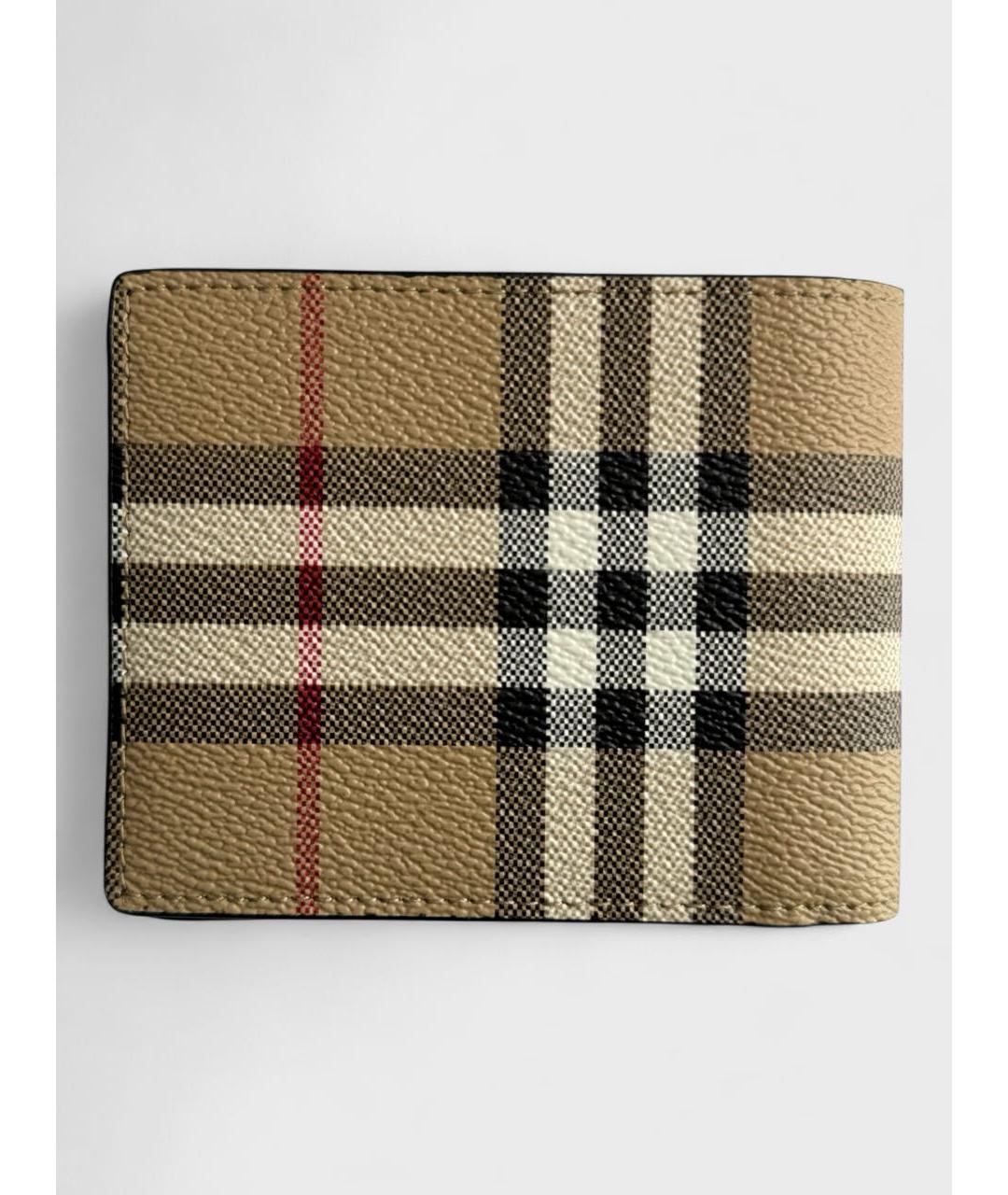 BURBERRY Коричневый кожаный кошелек, фото 5