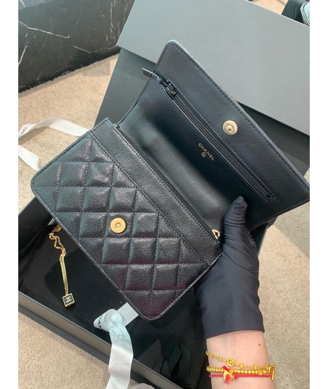 CHANEL Черная кожаная сумка тоут, фото 4