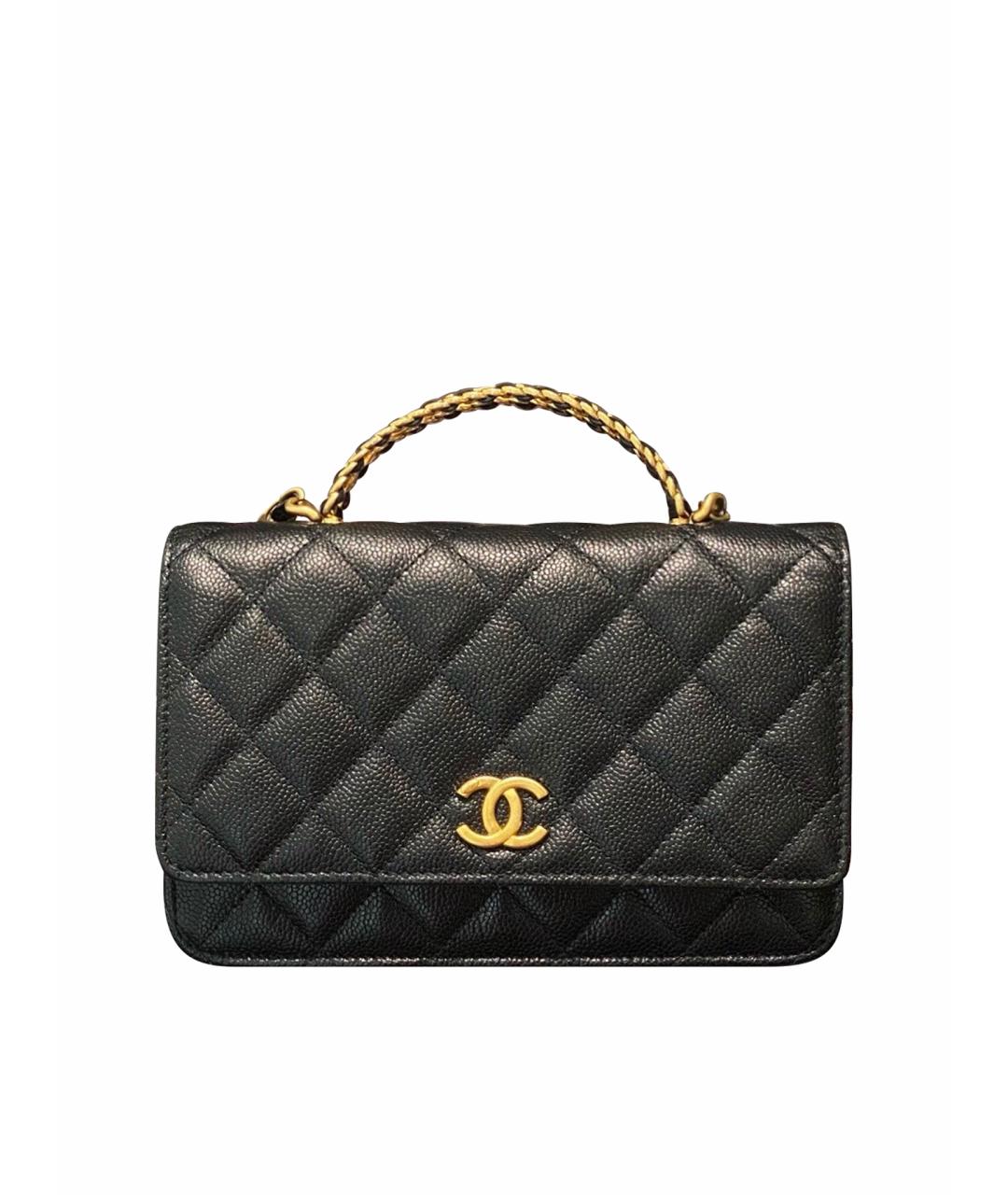 CHANEL Черная кожаная сумка тоут, фото 1