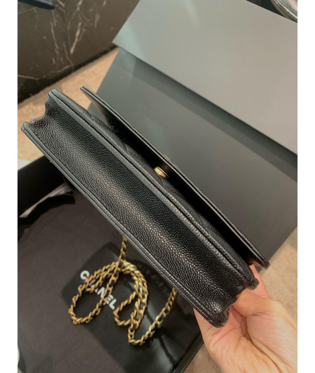 CHANEL Черная кожаная сумка тоут, фото 3