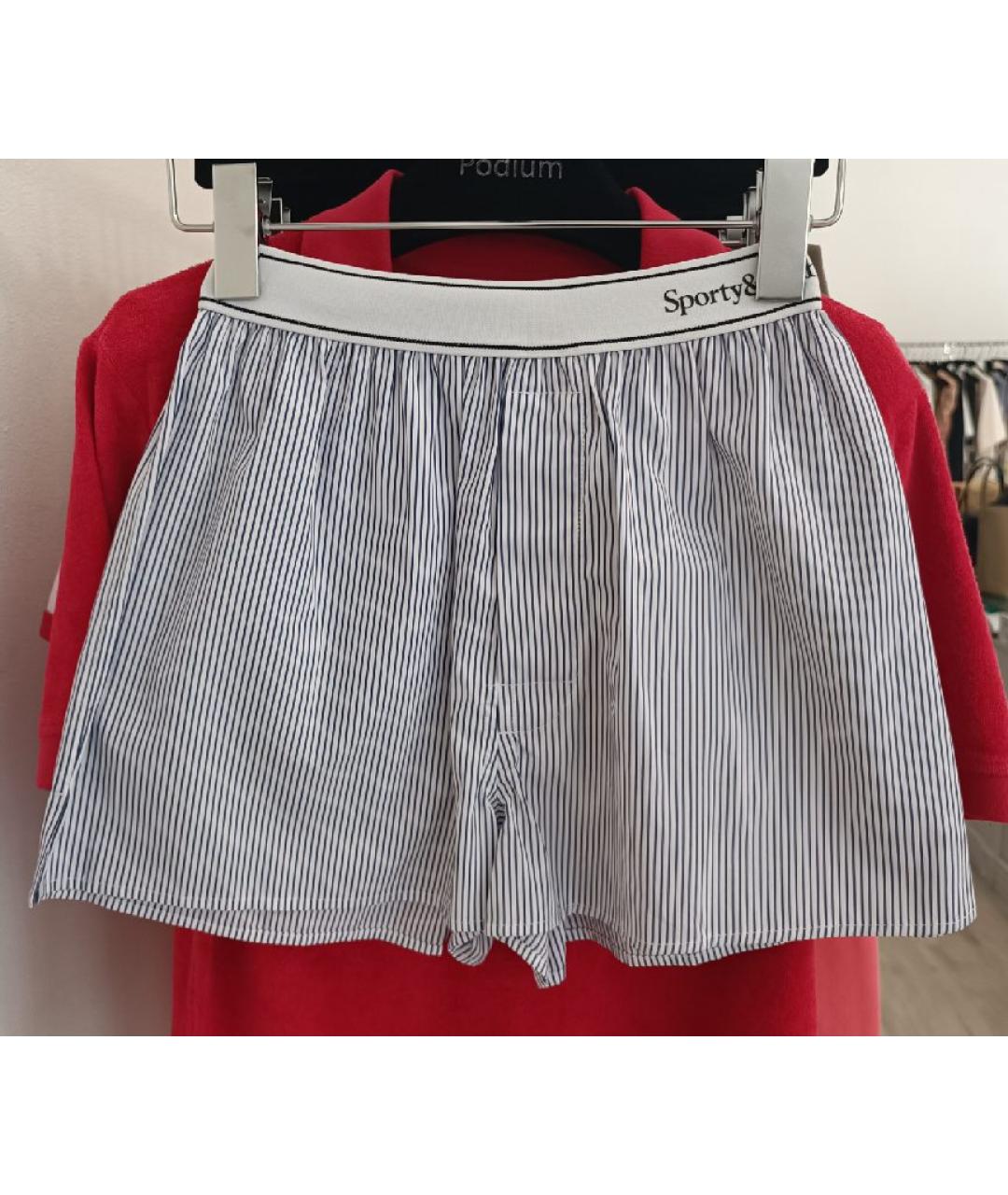 SPORTY AND RICH Белый хлопковый костюм с брюками, фото 2
