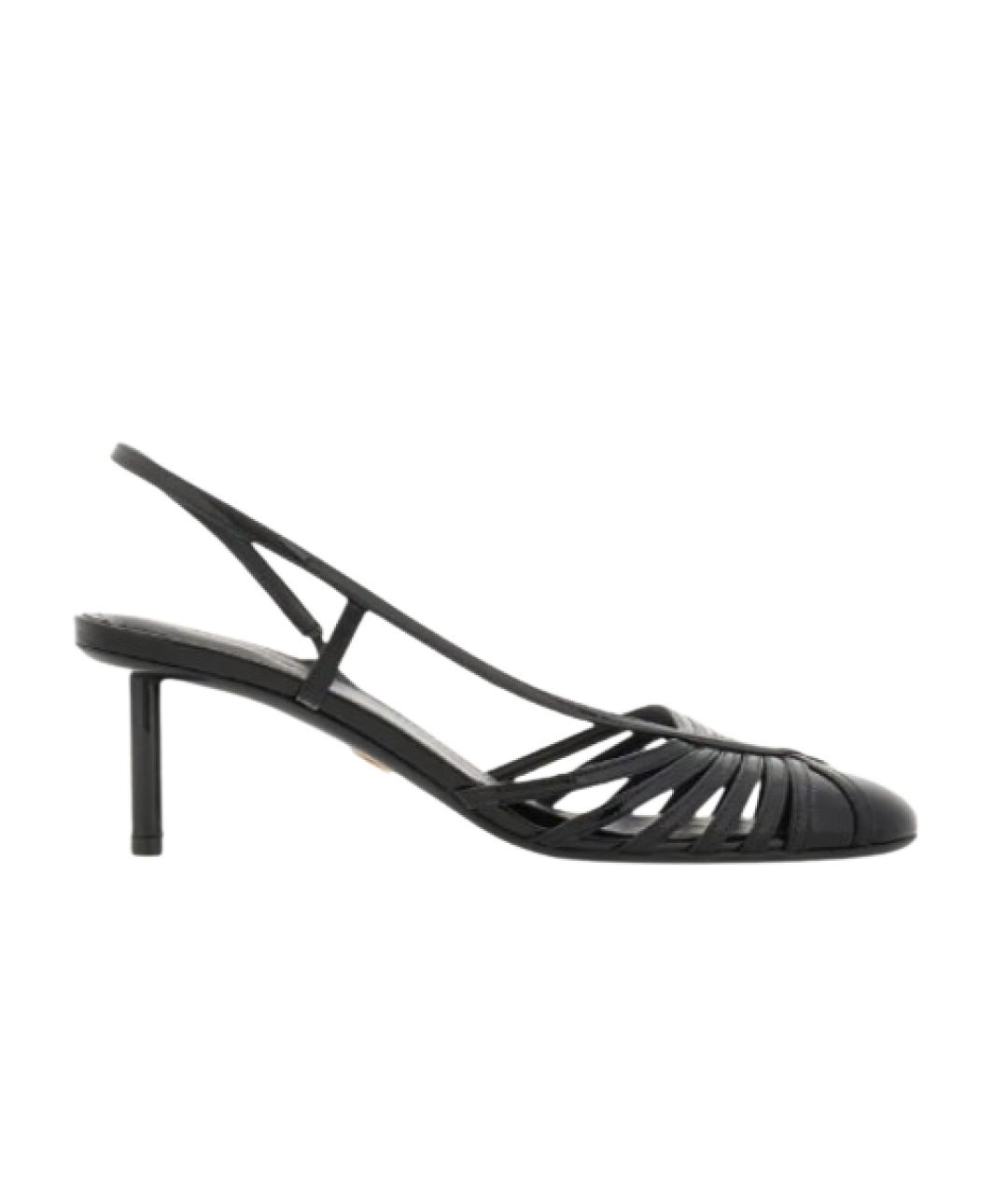 FERRAGAMO Черные кожаные туфли, фото 1