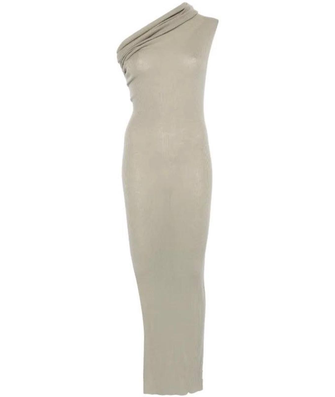 RICK OWENS Серое шерстяное платье, фото 1