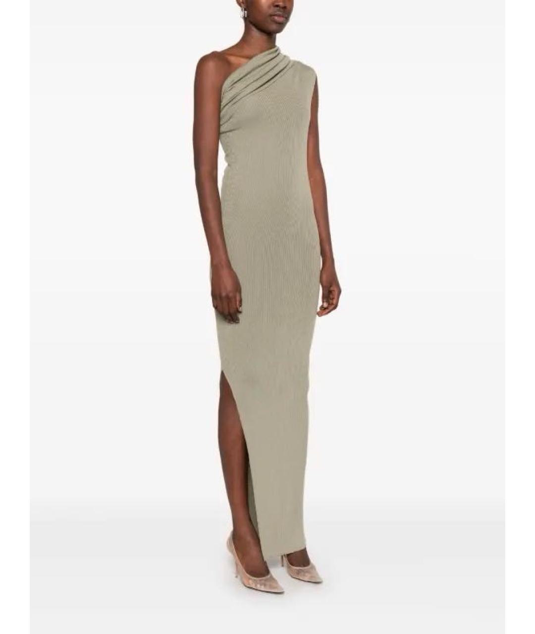 RICK OWENS Серое шерстяное платье, фото 3