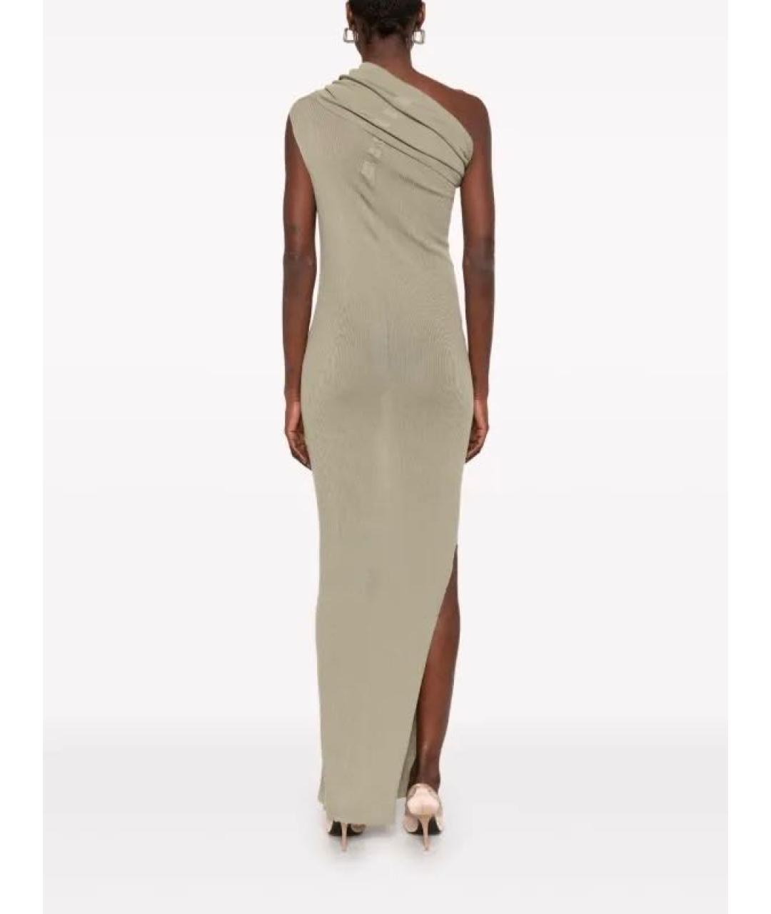 RICK OWENS Серое шерстяное платье, фото 4