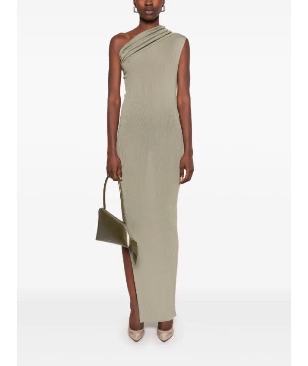 RICK OWENS Серое шерстяное платье, фото 2