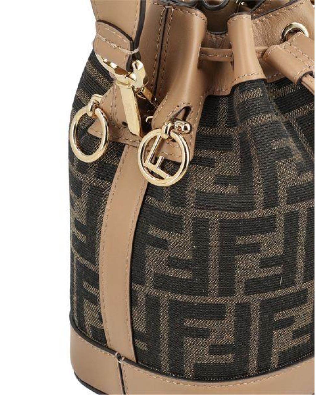 FENDI Мульти тканевая сумка с короткими ручками, фото 4