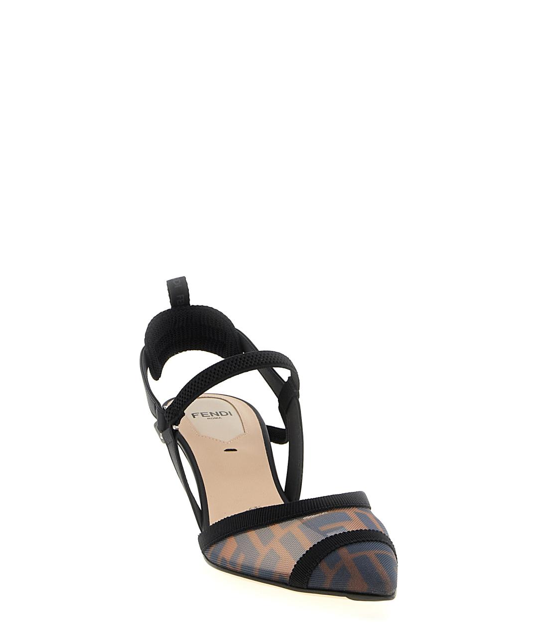 FENDI Мульти синтетические туфли, фото 2