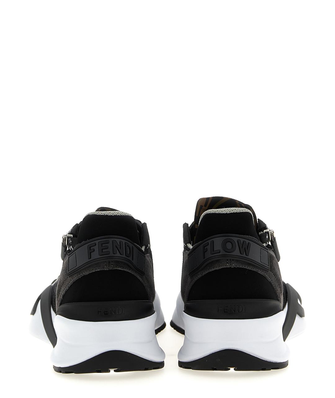 FENDI Черные низкие кроссовки / кеды, фото 2