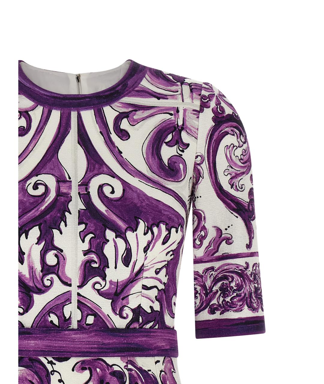 DOLCE&GABBANA Мульти хлопковое повседневное платье, фото 3