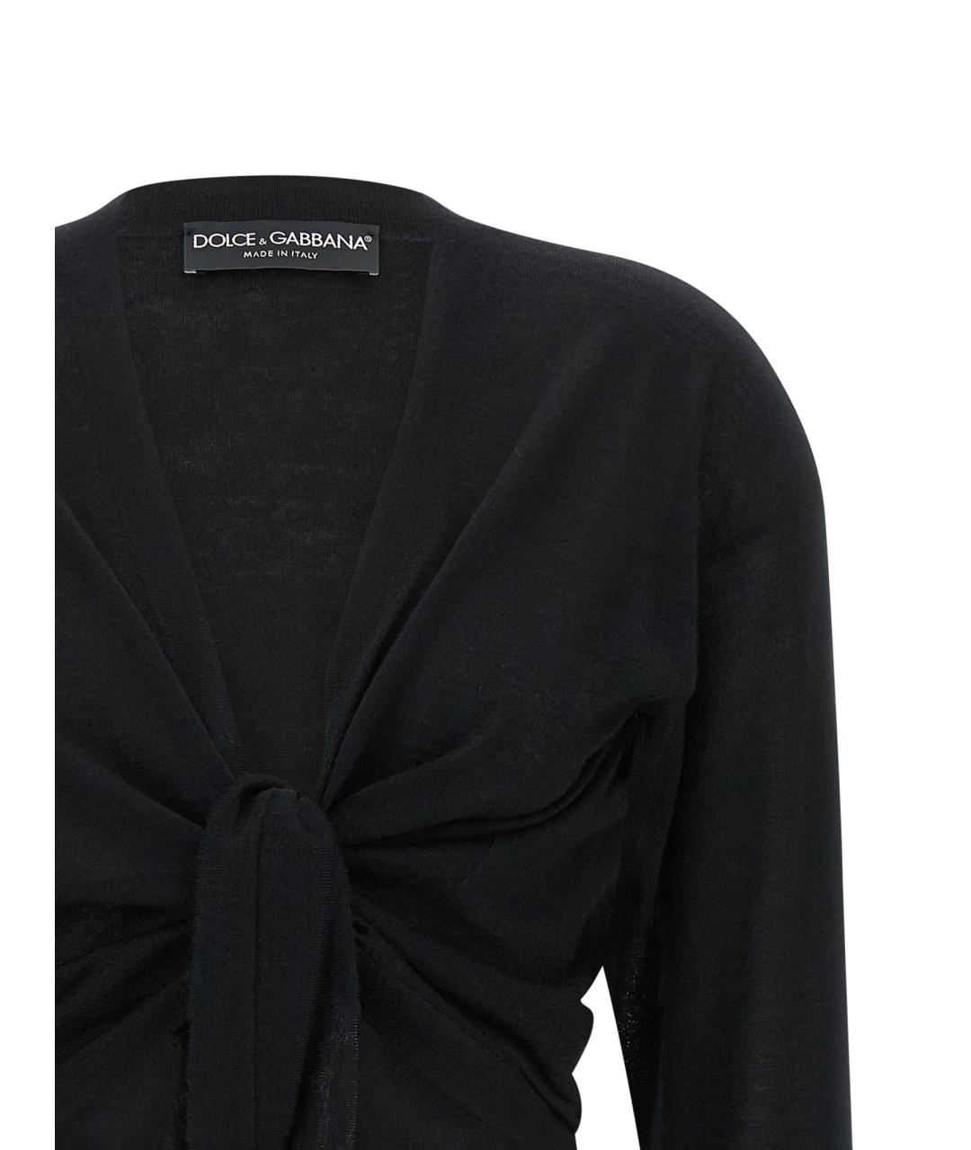 DOLCE&GABBANA Черный кашемировый кардиган, фото 3