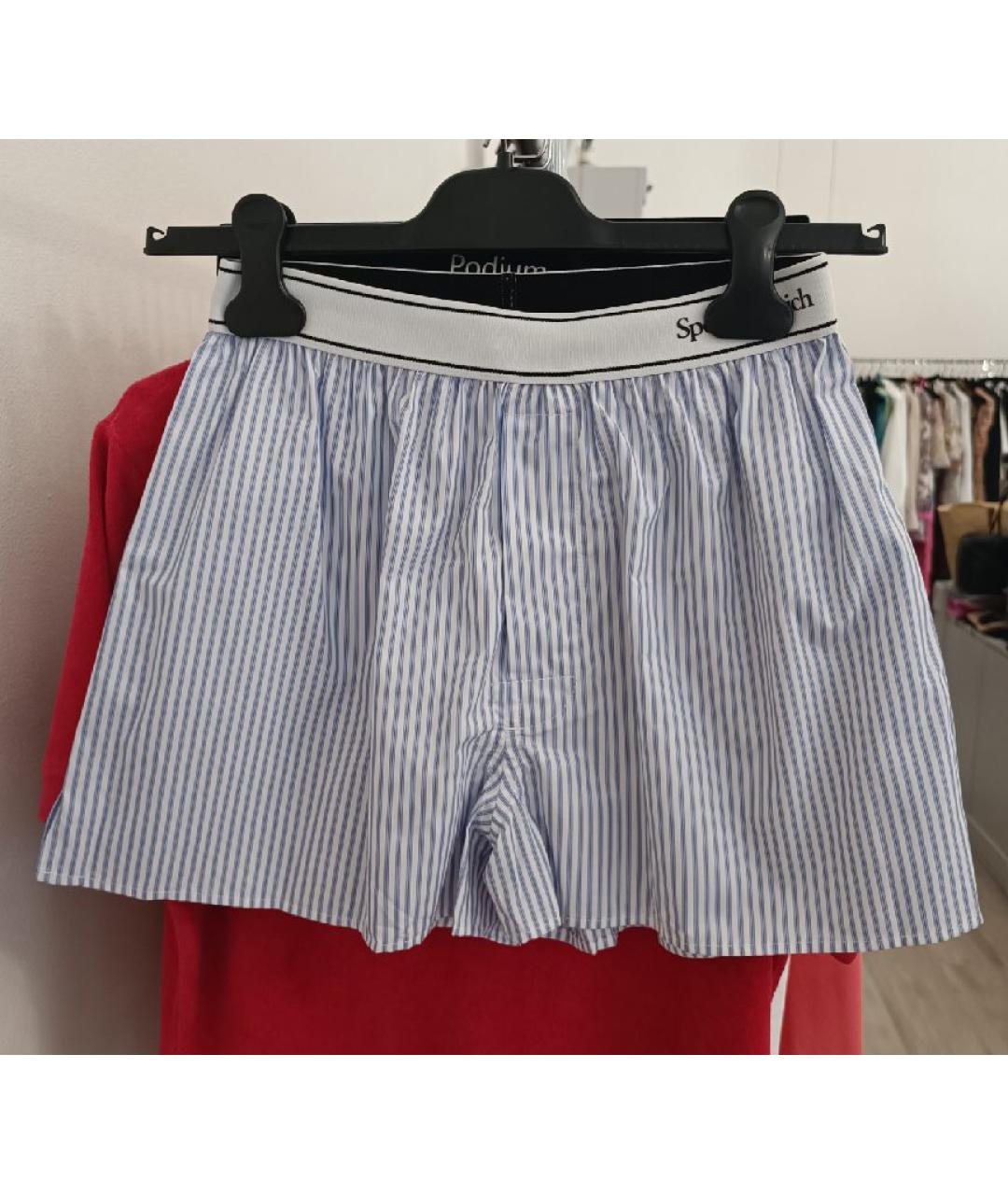 SPORTY AND RICH Голубой хлопковый костюм с брюками, фото 2