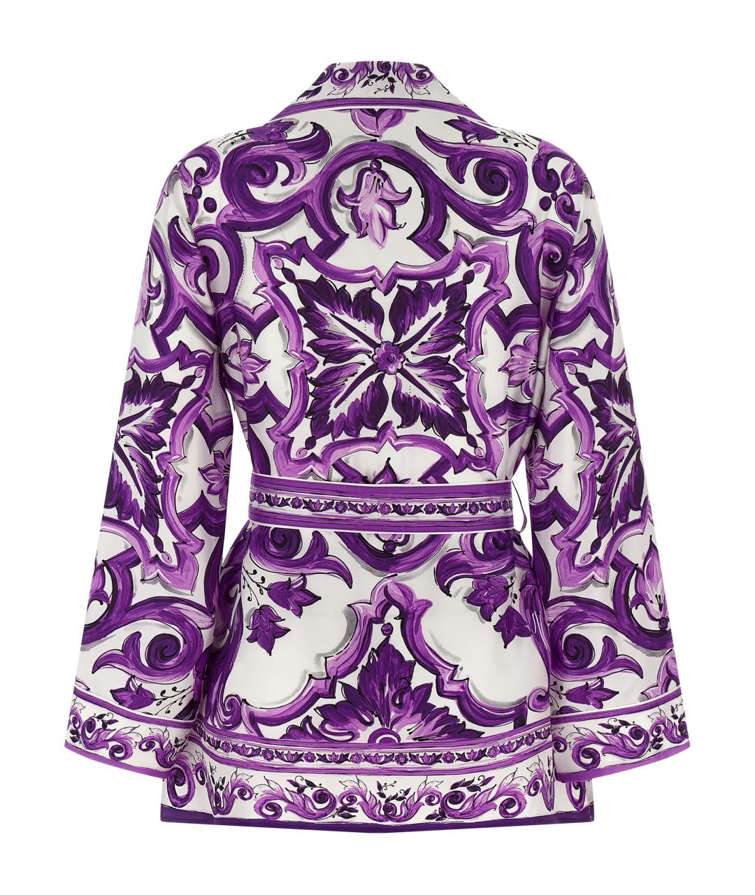 DOLCE&GABBANA Мульти шелковая рубашка, фото 2