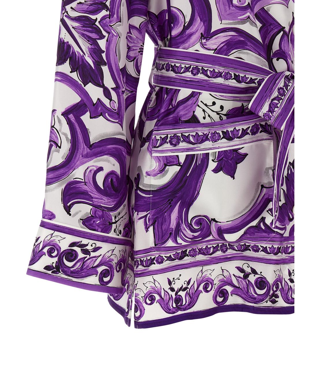 DOLCE&GABBANA Мульти шелковая рубашка, фото 4