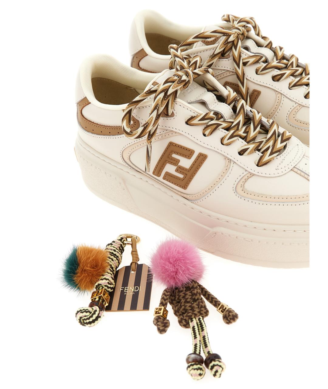 FENDI Мульти кожаные кеды, фото 6