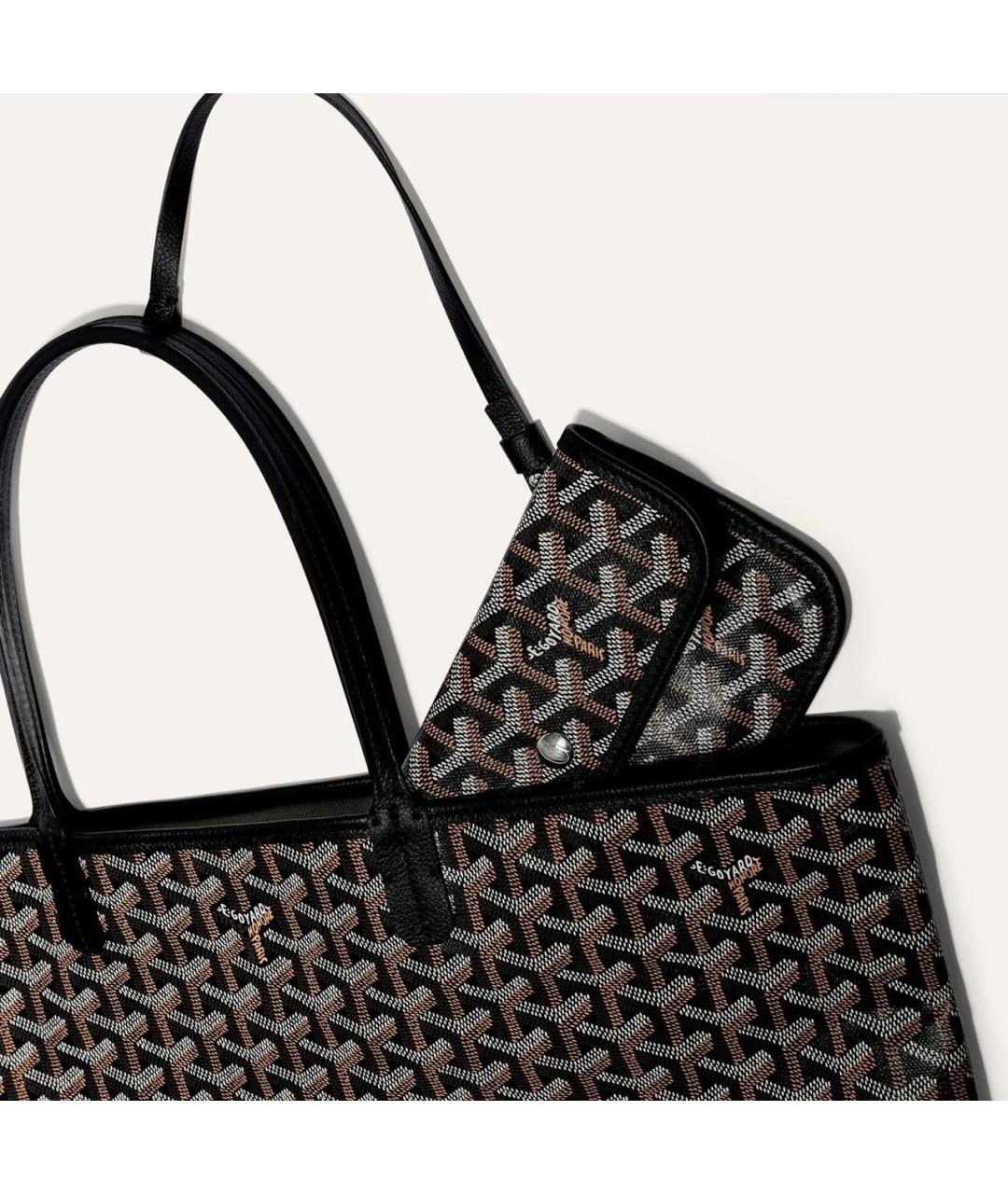 GOYARD Черная сумка тоут, фото 4