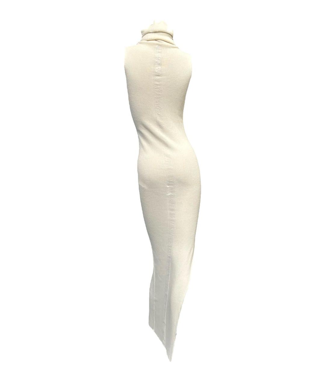 RICK OWENS Белое шерстяное платье, фото 3