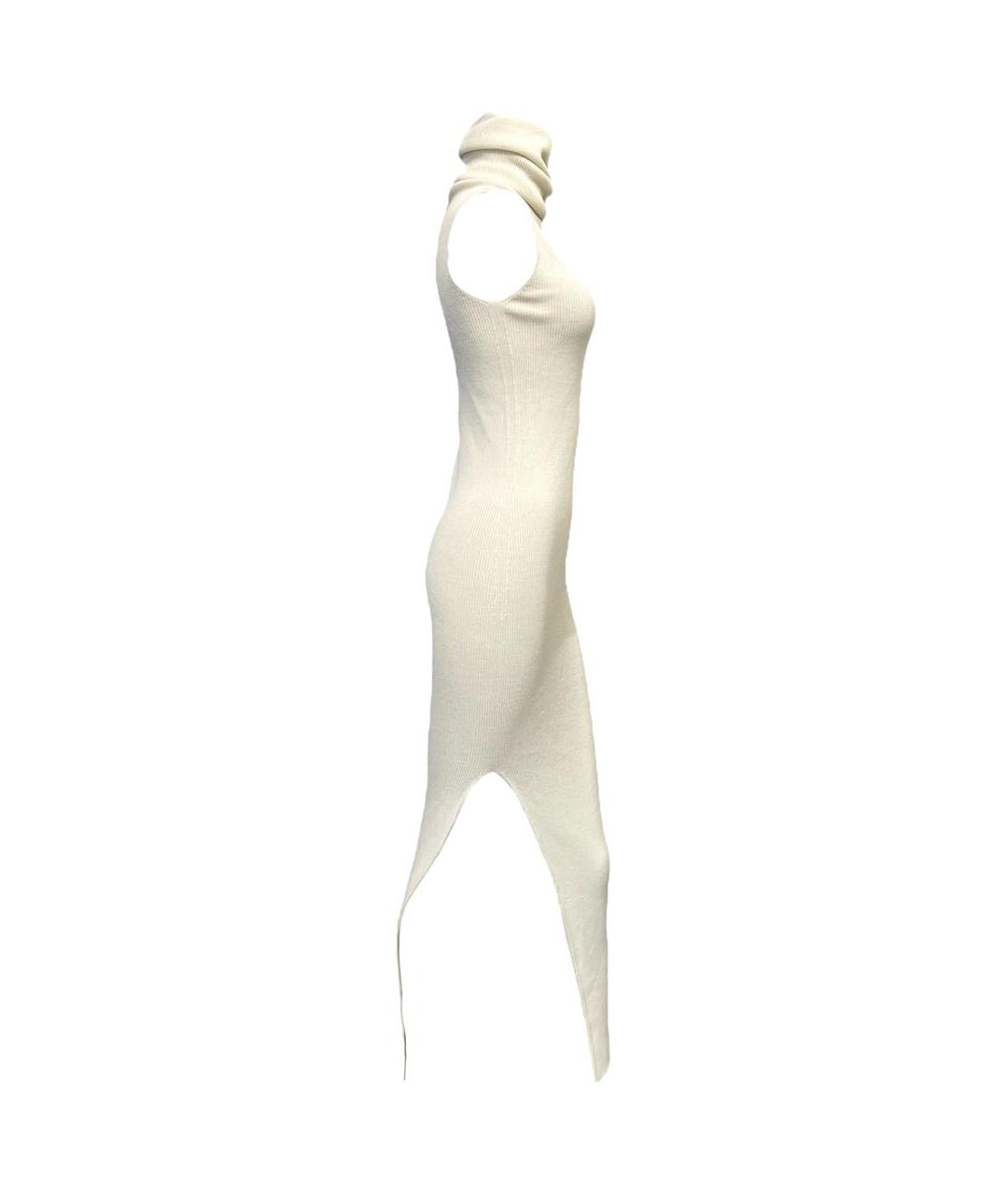 RICK OWENS Белое шерстяное платье, фото 2