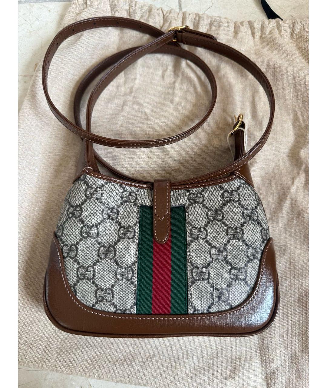 GUCCI Коричневая сумка с короткими ручками, фото 2