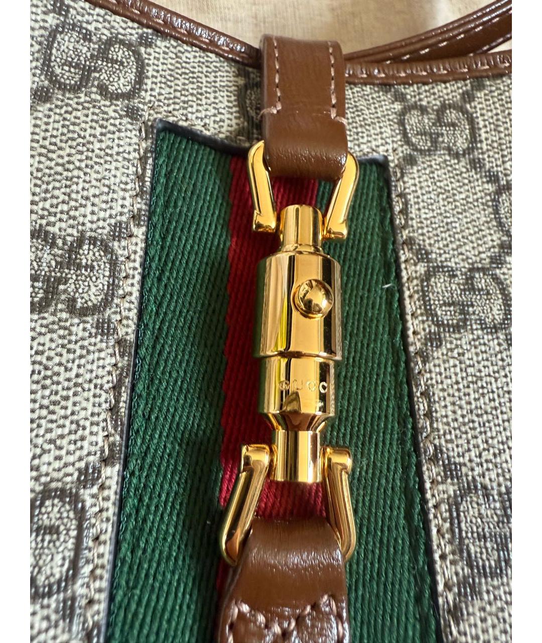 GUCCI Коричневая сумка с короткими ручками, фото 4