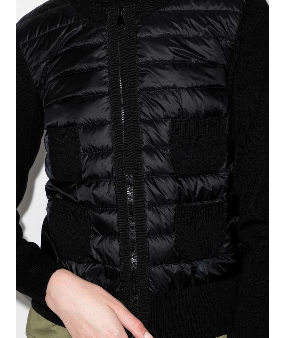 MONCLER Черная полиамидовая куртка, фото 4