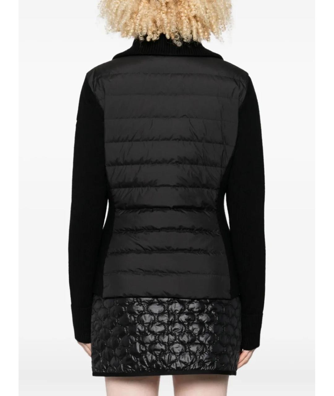 MONCLER Черная полиамидовая куртка, фото 3