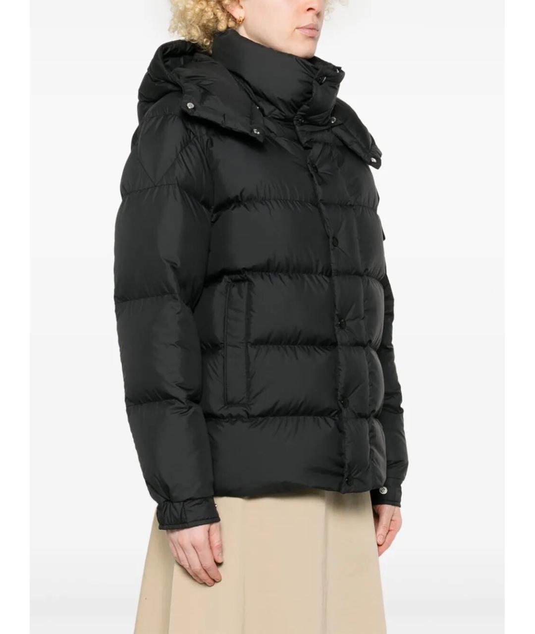 MONCLER Черный полиэстеровый пуховик, фото 3