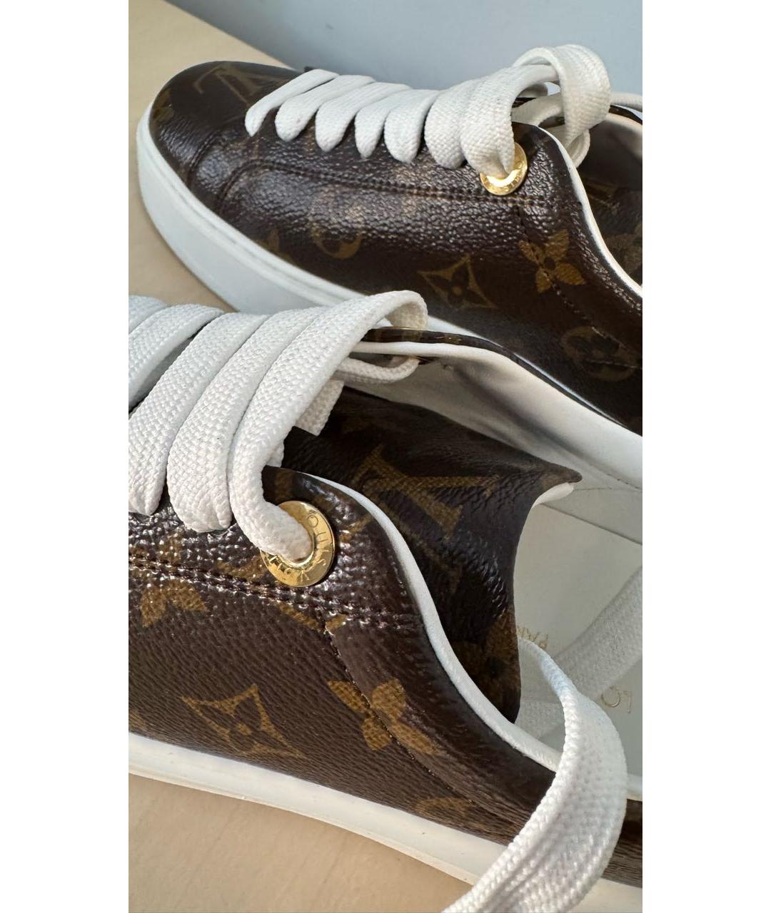LOUIS VUITTON Коричневые кеды, фото 7