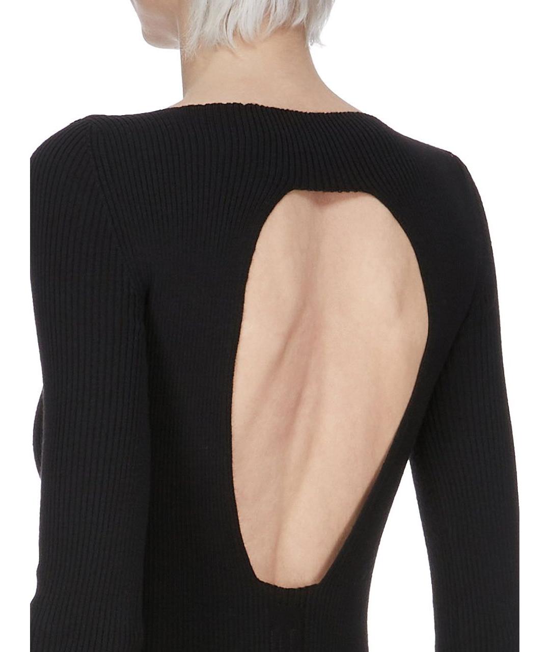 RICK OWENS Черный шерстяной джемпер / свитер, фото 5
