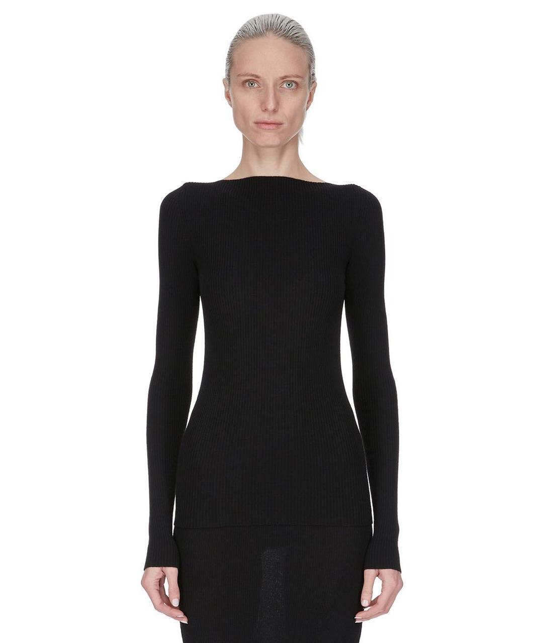 RICK OWENS Черный шерстяной джемпер / свитер, фото 1