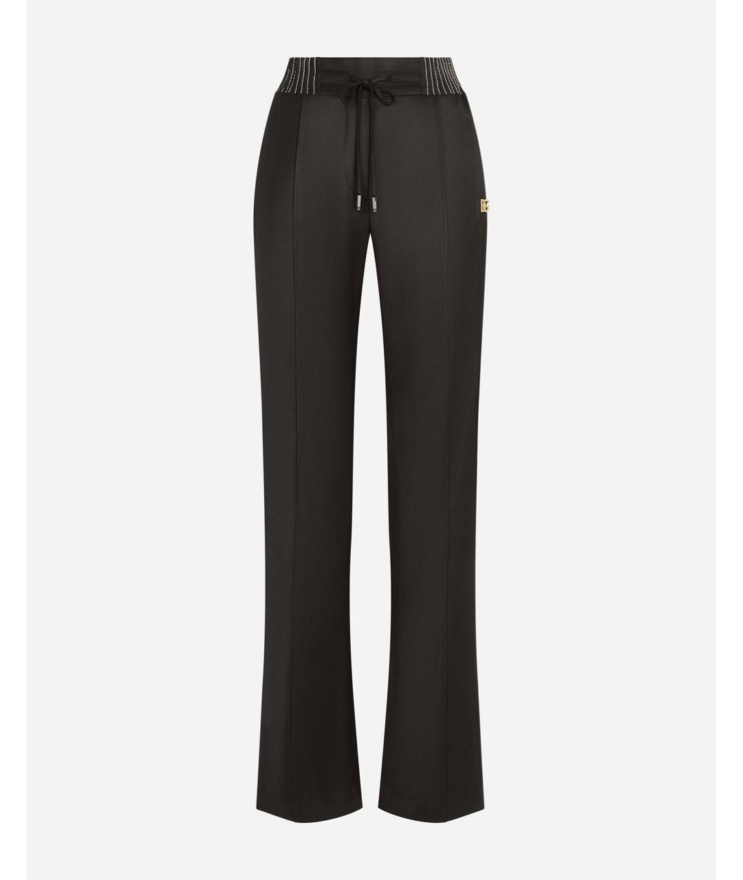 DOLCE&GABBANA Черные прямые брюки, фото 9