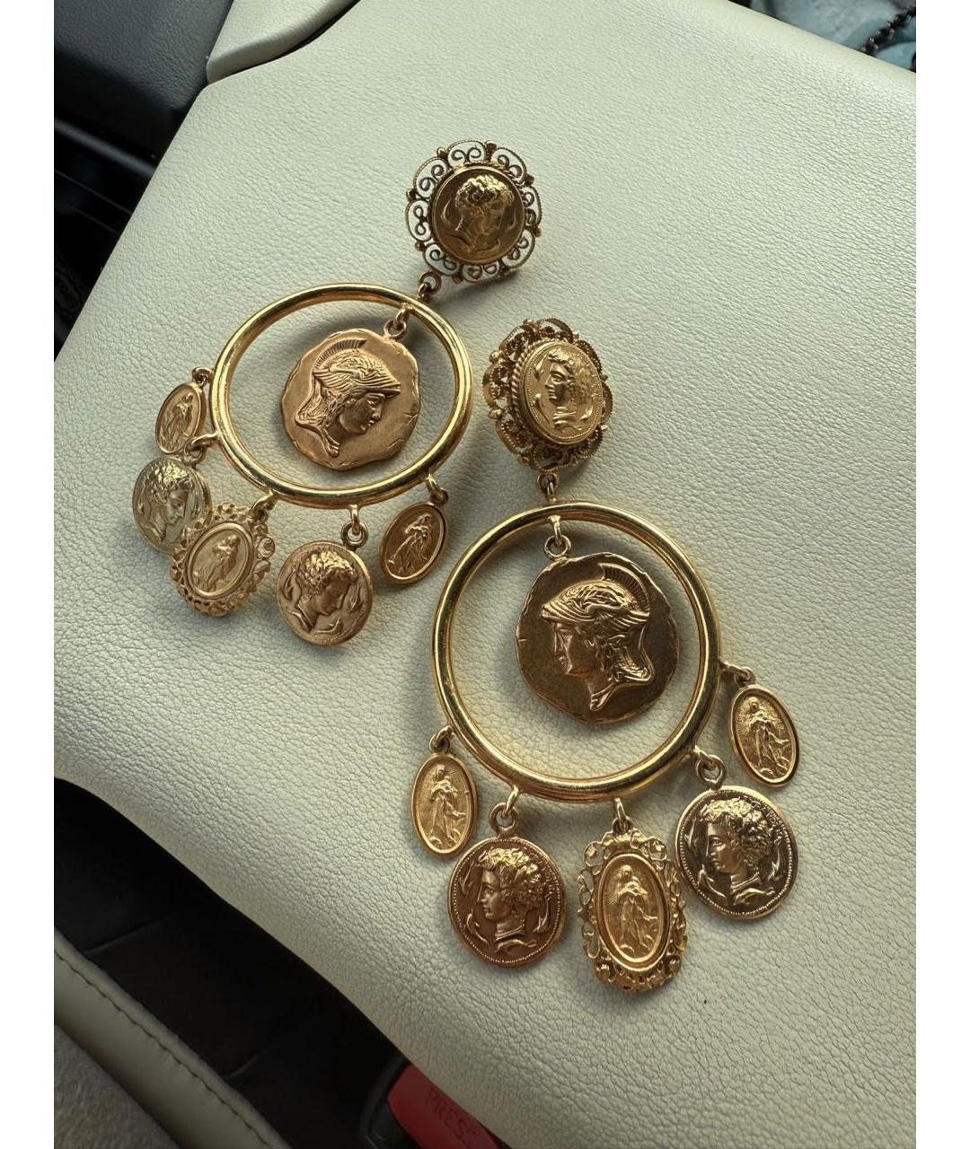 DOLCE&GABBANA Золотые серьги, фото 3