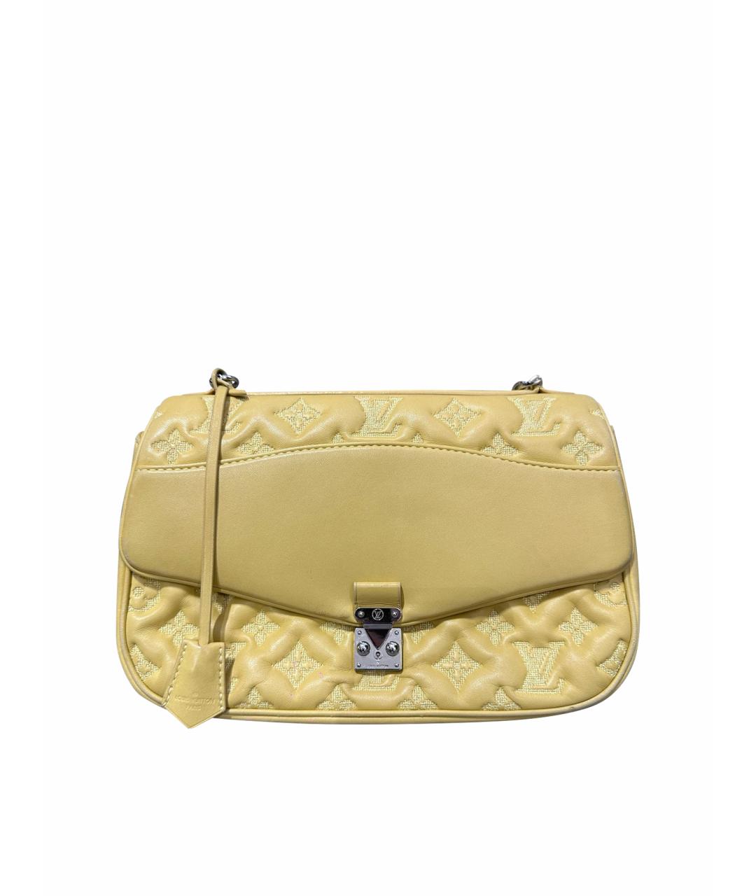 LOUIS VUITTON Желтая кожаная сумка через плечо, фото 1