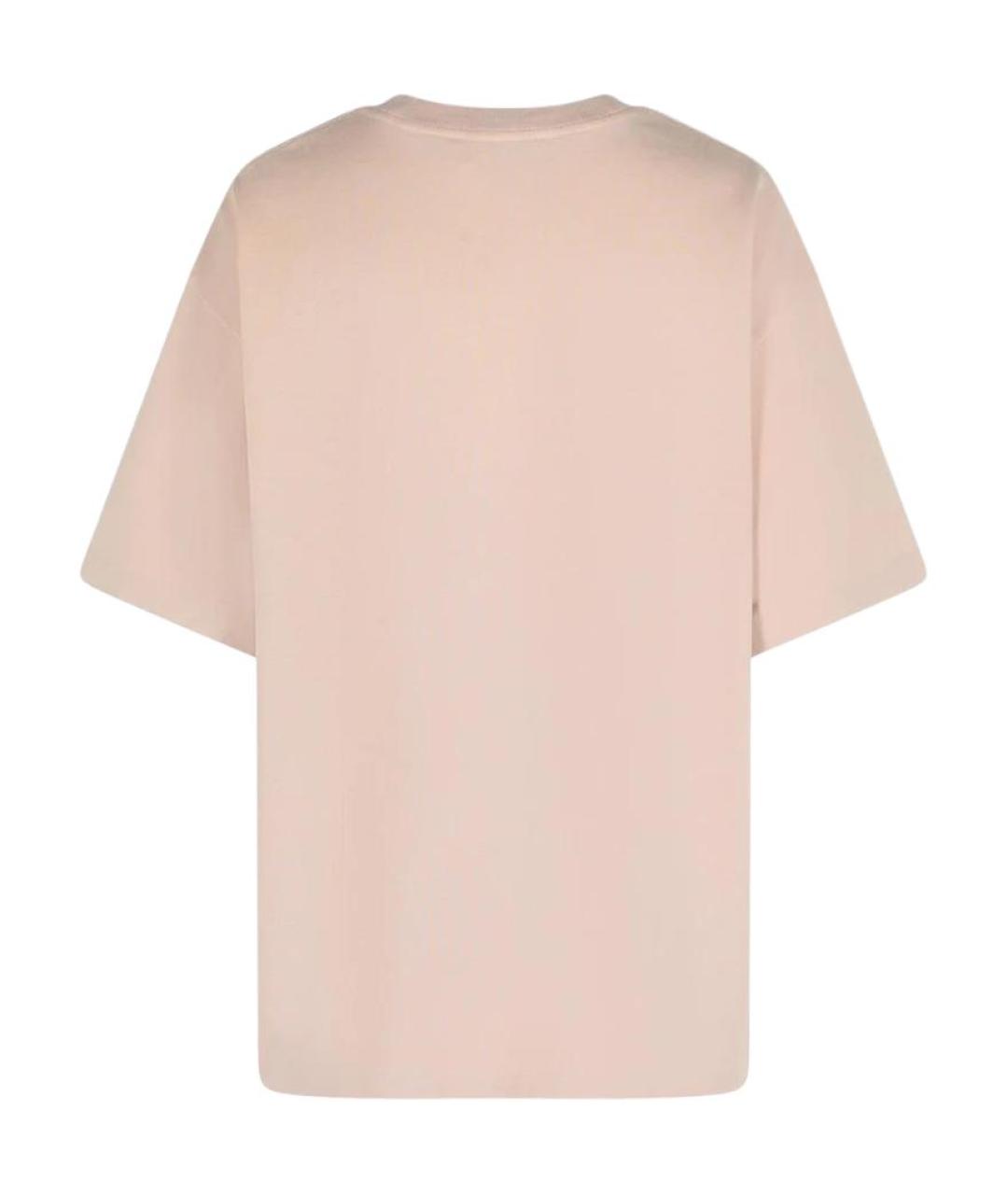 ACNE STUDIOS Розовая хлопковая футболка, фото 2