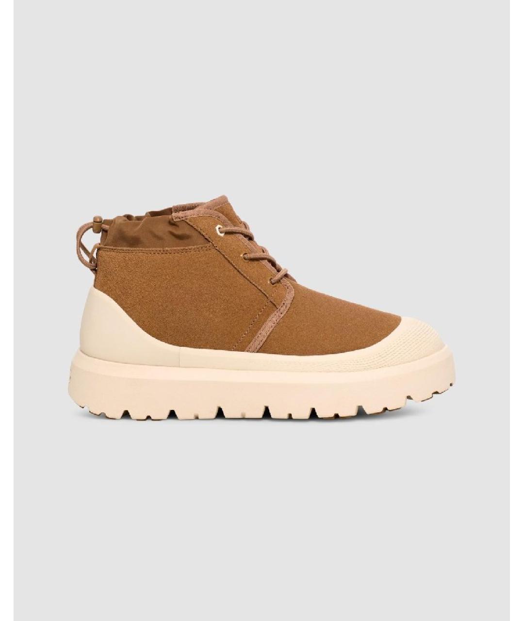 UGG AUSTRALIA Коричневые замшевые высокие ботинки, фото 10