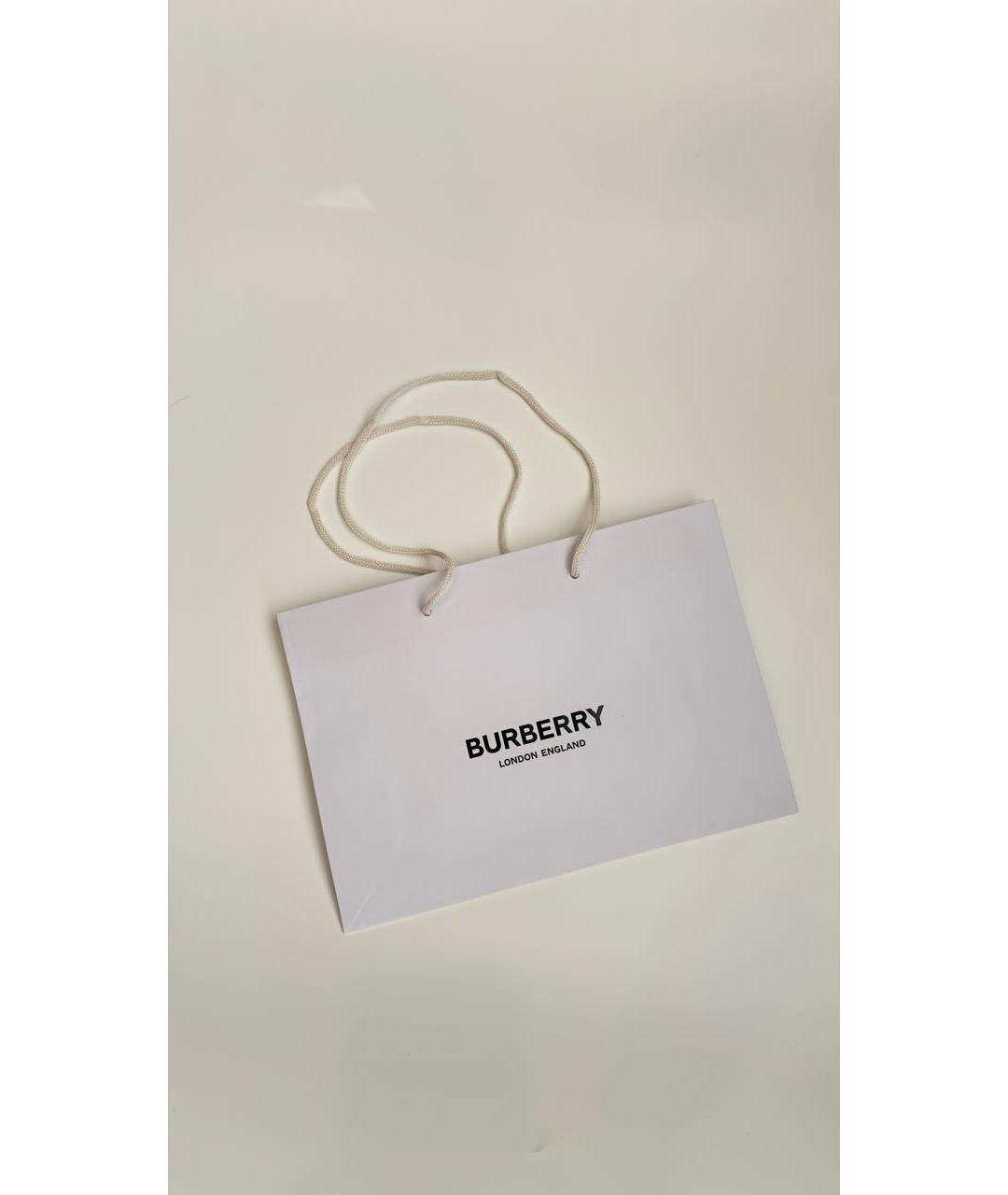 BURBERRY Черный кожаный кошелек, фото 6