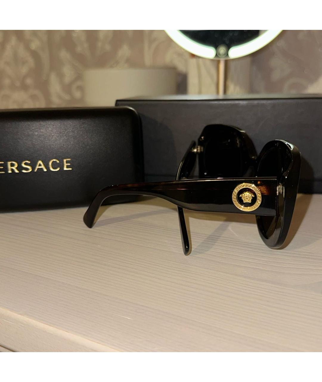 VERSACE Коричневые солнцезащитные очки, фото 3