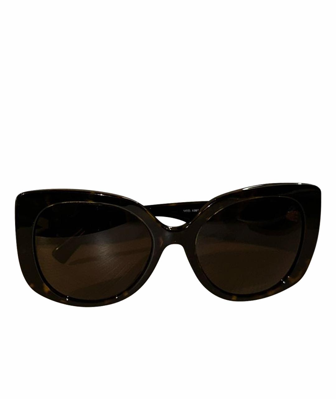 VERSACE Коричневые солнцезащитные очки, фото 1