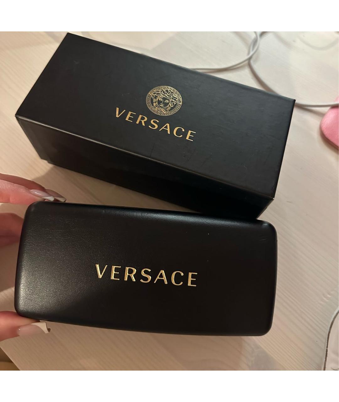 VERSACE Коричневые солнцезащитные очки, фото 4