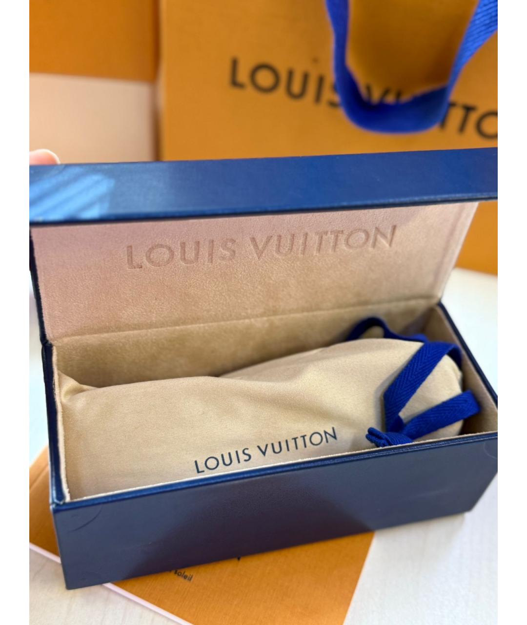LOUIS VUITTON Черные пластиковые солнцезащитные очки, фото 4