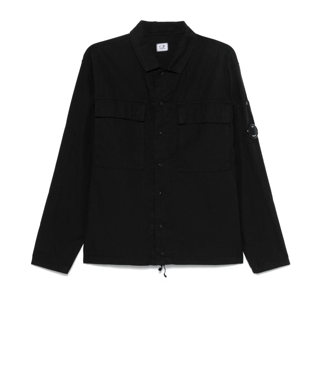 CP COMPANY Черная хлопковая кэжуал рубашка, фото 1