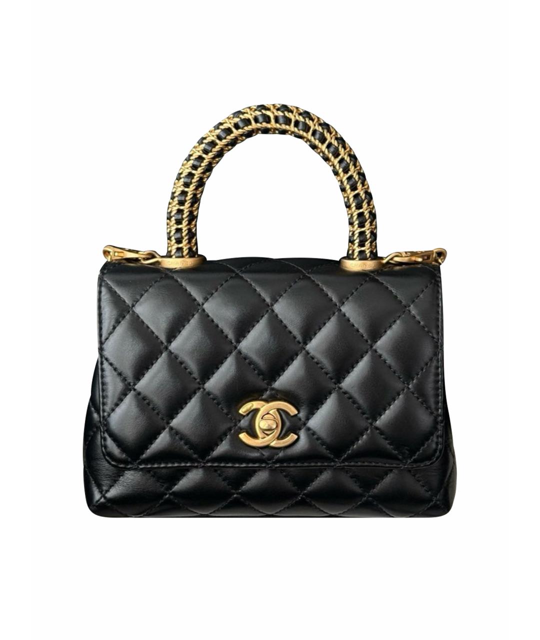 CHANEL Черная кожаная сумка тоут, фото 1