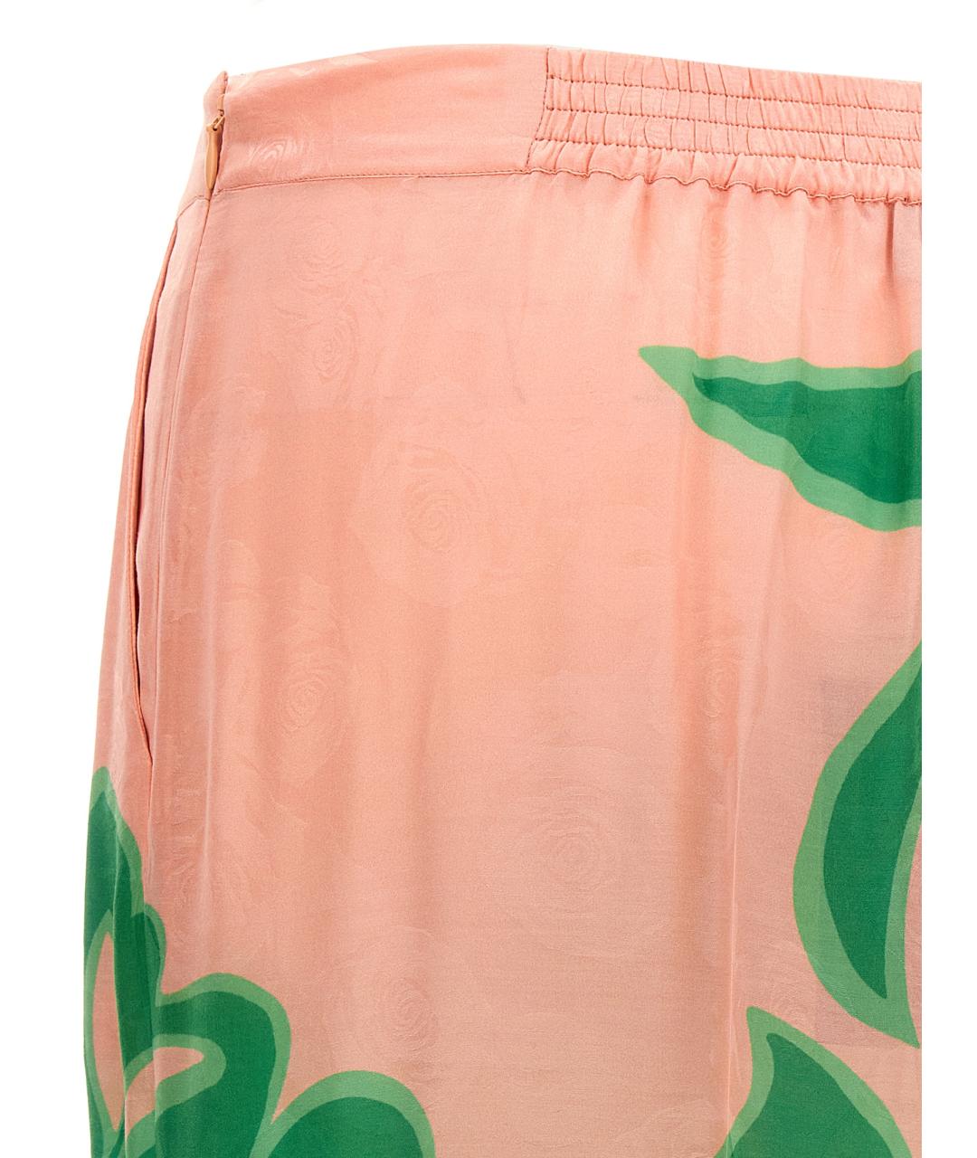 ETRO Розовые вискозные прямые брюки, фото 4