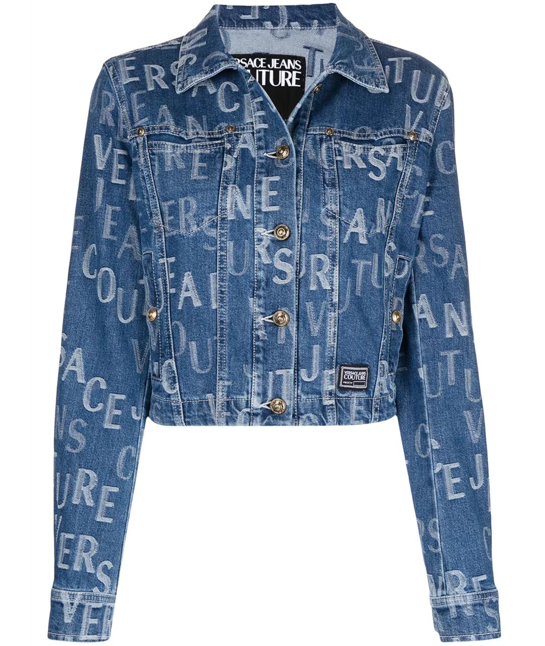 VERSACE JEANS COUTURE Синяя хлопковая куртка, фото 1
