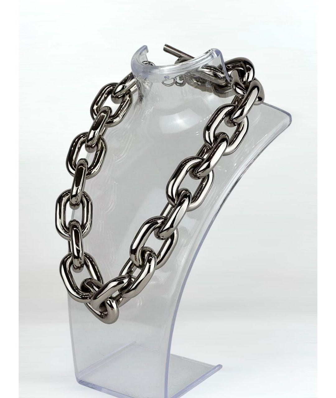 PACO RABANNE Серебряное колье, фото 3
