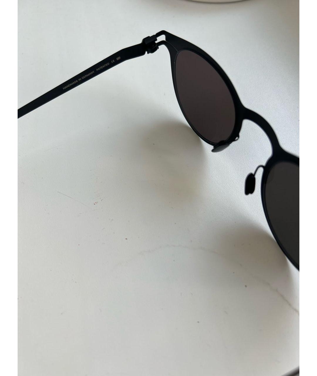 MYKITA Черные металлические солнцезащитные очки, фото 3