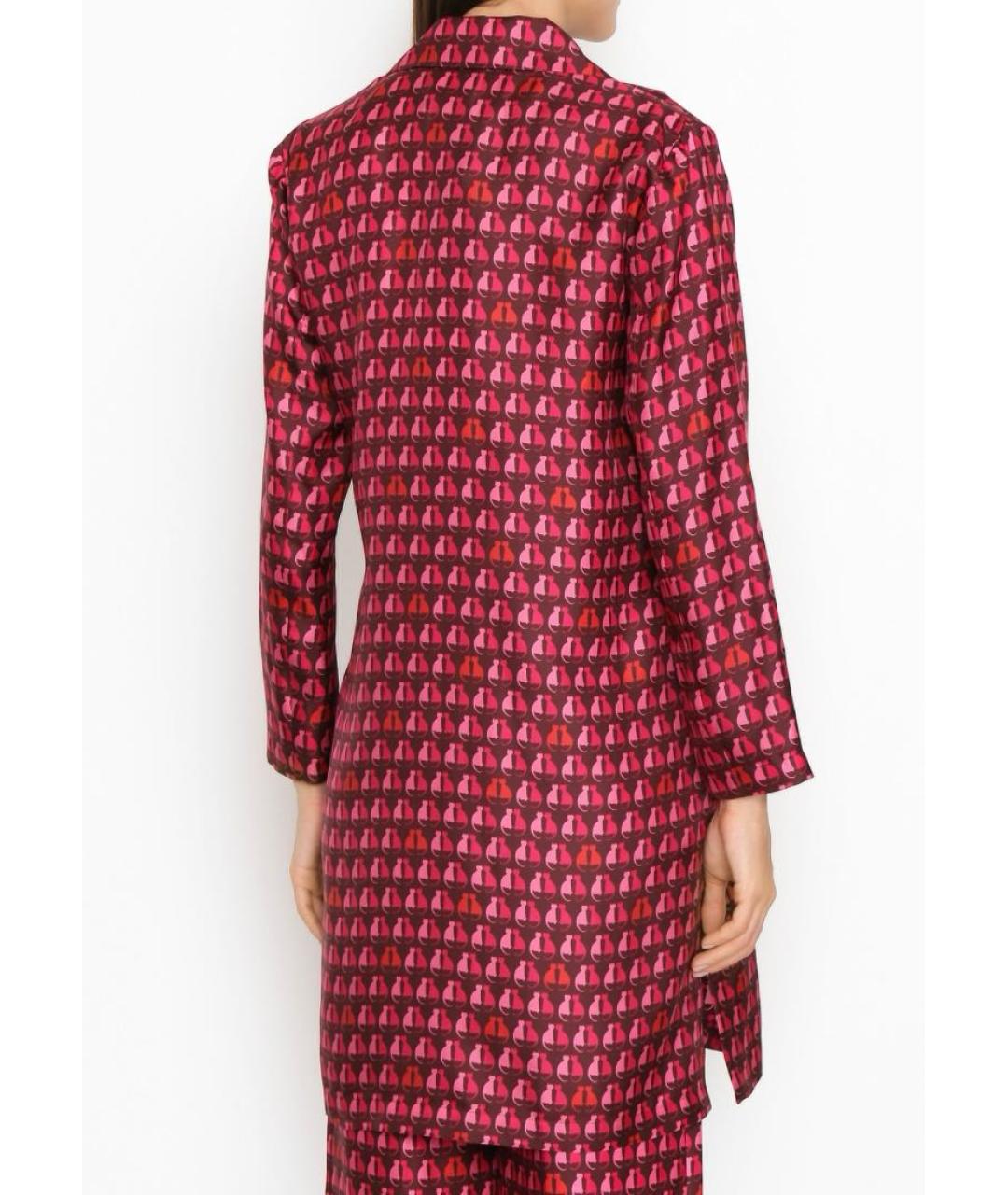 MAX MARA Мульти шелковый костюм с брюками, фото 8