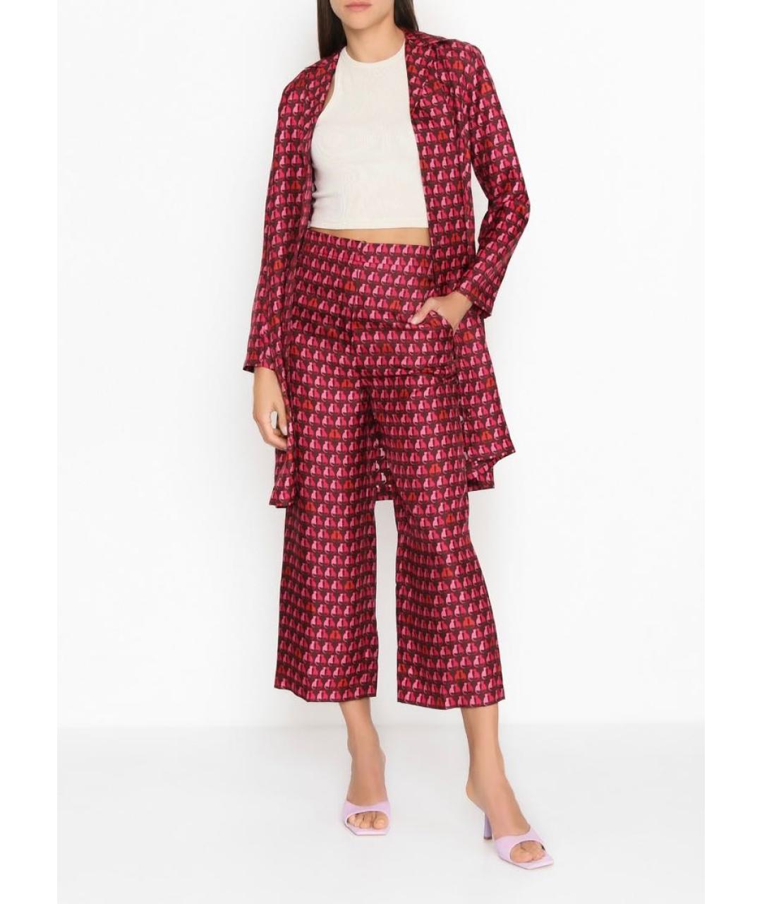 MAX MARA Мульти шелковый костюм с брюками, фото 5