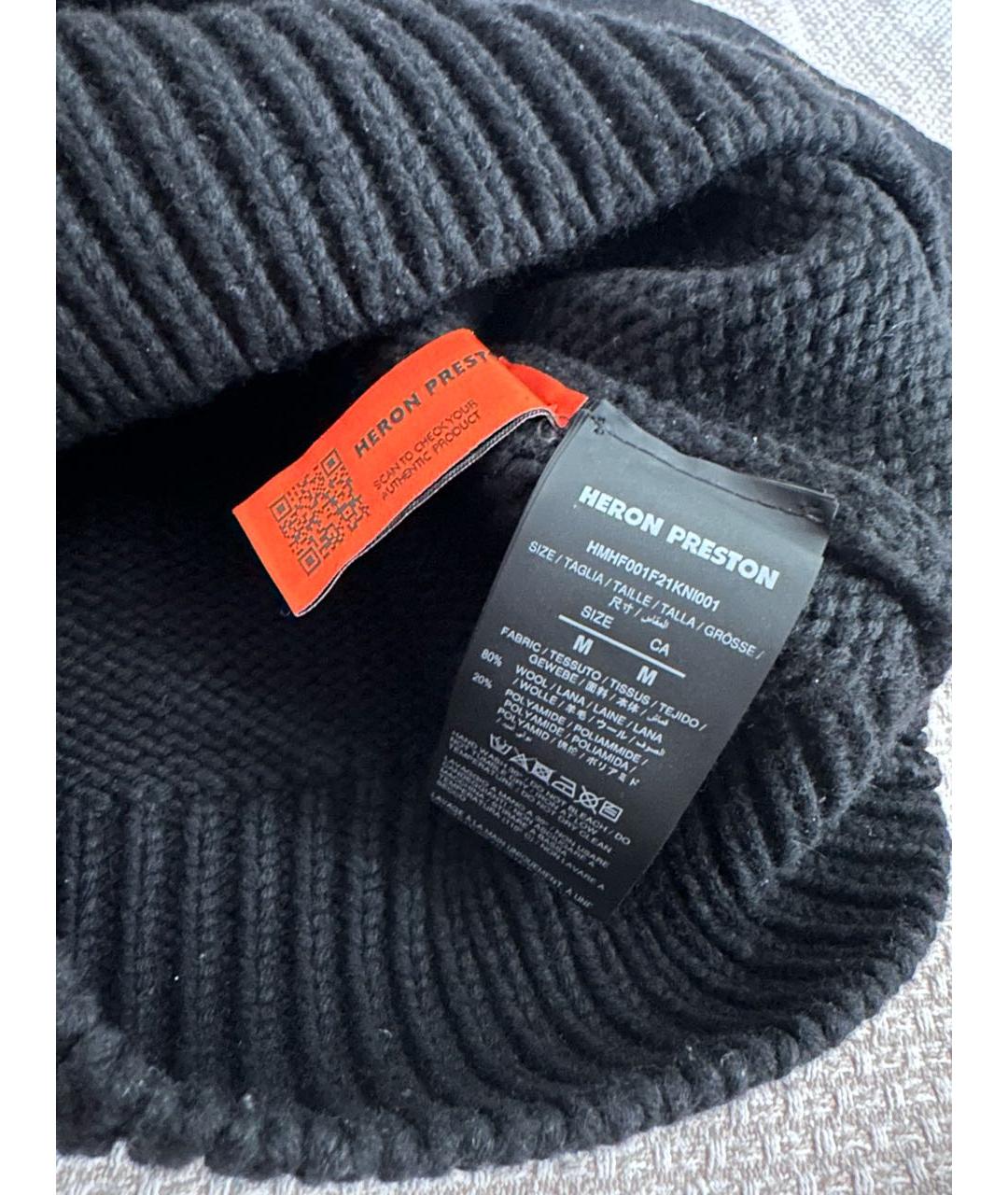 HERON PRESTON Черный шерстяной джемпер / свитер, фото 4
